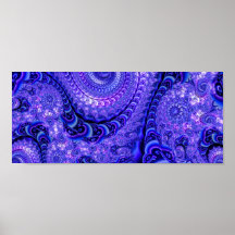 Serpantine Blue Posters