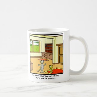 Servants: Cat cartoon Coffee Mugs