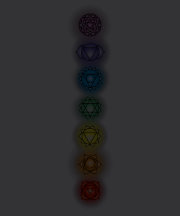 Seven Chakras American Apparel Black T-Shirt