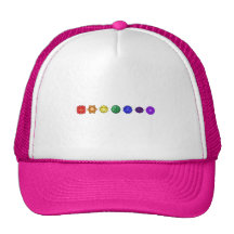 Seven Horizontal Chakras Mesh Hat