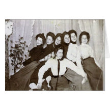 Seven Senile Friends Greeting Card