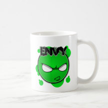 Seven Sins Faces - Envy Coffee Mug