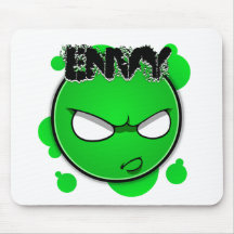 Seven Sins Faces - Envy Mouse Mats