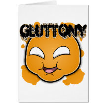 Seven Sins Faces - Gluttony Cards