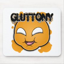 Seven Sins Faces - Gluttony Mousemat
