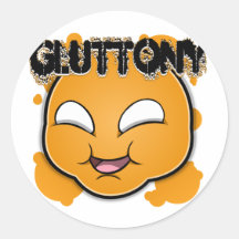 Seven Sins Faces - Gluttony Sticker