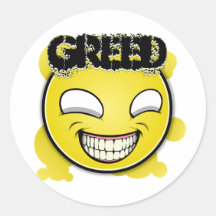 Seven Sins Faces - Greed Sticker