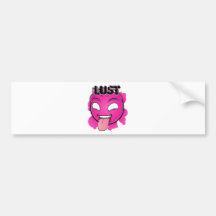 Seven Sins Faces - Lust Bumper Stickers
