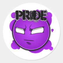 Seven Sins Faces - Pride Stickers