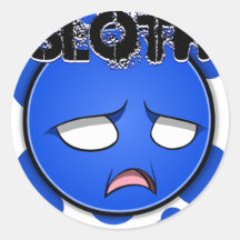 Seven Sins Faces - Sloth Stickers