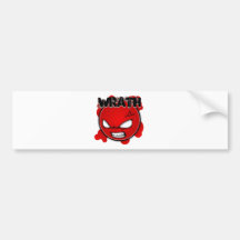 Seven Sins Faces - Wrath Bumper Sticker