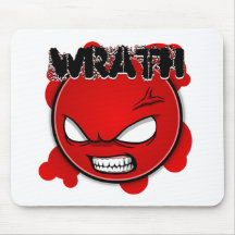 Seven Sins Faces - Wrath Mouse Mats