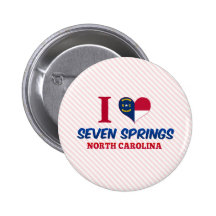 Seven Springs, North Carolina Pinback Buttons