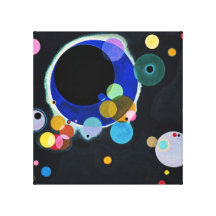Several Circles Stretched Canvas Prints
