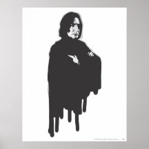 Severus Snape Arms Crossed B-W Print