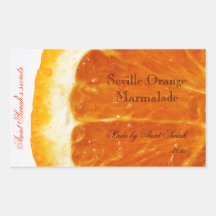 Seville Orange Marmalade label sticker