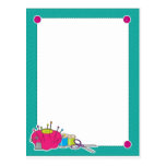 Sewing Border Post Card