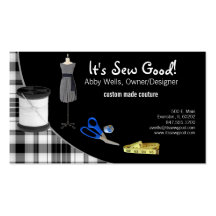 sewing couture business card