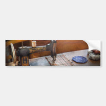 Sewing - It's just Black and White Bumper Sticker