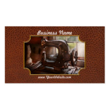 Sewing Machine - Leather - Saddle Sewer Business Card Template