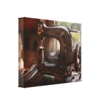 Sewing Machine - Leather - Saddle Sewer Stretched Canvas Prints
