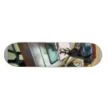 Sewing Machine With Sissors Skateboard Deck