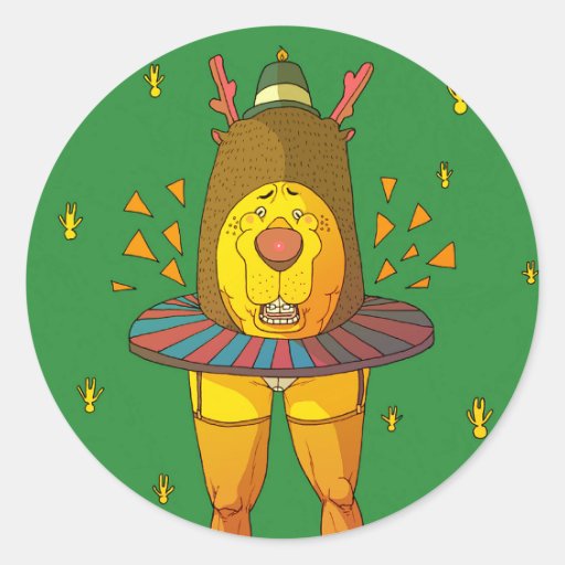 Sexy Ridolph Round Stickers