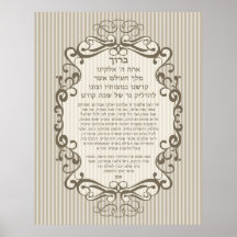 Shabbat Candle Blessing Posters