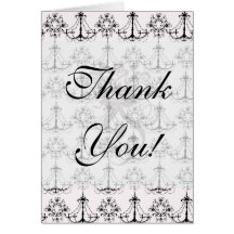 shabby chandelier white black damask cards