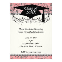 shabby chic grey heart swirl damask on grunge pink invitations