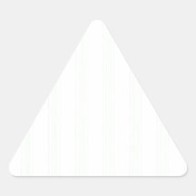 Shabby Chic Light Green and White Stripes Triangle Sticker