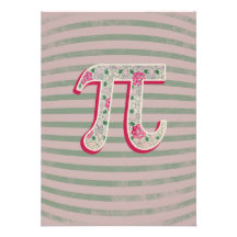 Shabby Chic Pi Day Invitations