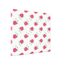 shabby roses pattern canvas prints