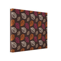 shabby tiny etched leafy design canvas prints