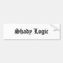Shady Logic Bumper Sticker