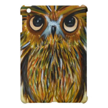 Shaggy owl big eyed wildlife iPad mini covers