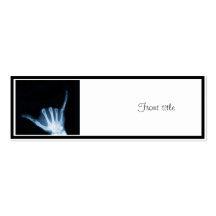 Shaka Sign X-Ray (Hang Loose) Business Cards