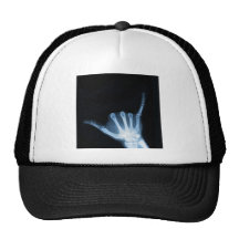 Shaka Sign X-Ray (Hang Loose) Trucker Hats