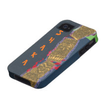 Shaka Tipsy Tiki Totem Low Brow Luau - iPhone 4 Covers