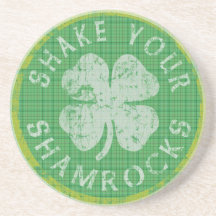 Shake Your Shamrocks Irish Coaster