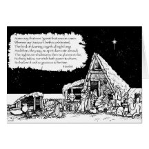Shakespeare Christmas Greeting Card