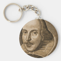 Shakespeare Droeshout Engravings Key Chains
