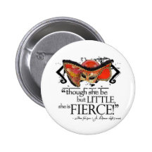 Shakespeare Midsummer Night's Dream Fierce Quote Pin