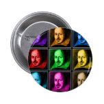 Shakespeare Pop Art Pins