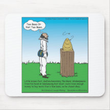 Shakespeare's The BeeKeeper Funny Gifts & Tees Mouse Pad