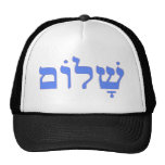 Shalom Peace in Hebrew Mesh Hat