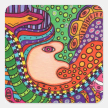 Shaman Song #2 Square Stickers