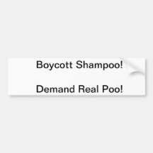Shampoo Bumper Stickers