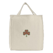 Shamrock and Celtic Knotwork Tote Bag