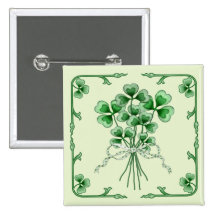 Shamrock Bouquet 2 Pinback Button